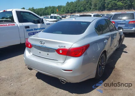 2014 Infiniti Q50 Sport из США, поврежденный, VIN JN1BV7AR7EM697122